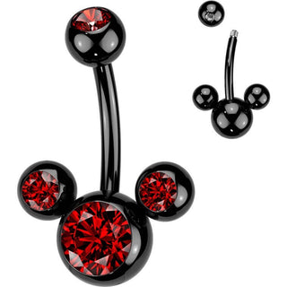 Belly Button Piercing 3 Zirconia