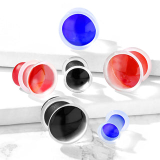 Vetro Plug Vetro Silicone con O-Ring