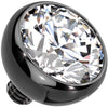 Titanium Top top ball zirconia bezel setting Internally Threaded