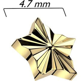 Titanio superiore stella taglio diamante Filettatura Interna