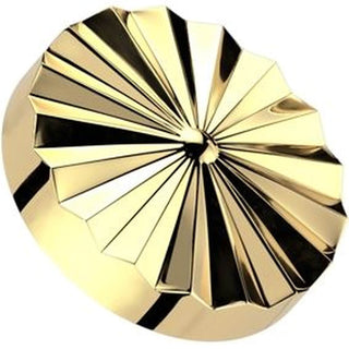 Titanium Top top round diamond cut Internally Threaded