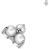 Titanium top 3 pearls prong setting Internally Threaded