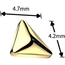 Titanium Top top triangle Internally Threaded