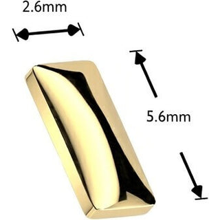 Titanium Top top rectangle Internally Threaded