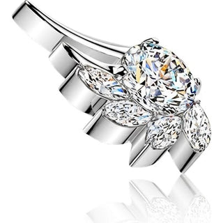 Titanium Top top angel wing zirconia Internally Threaded