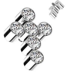 Titanium top cross zirconias Internally Threaded