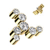 Titanium Top top swirl zirconias Internally Threaded