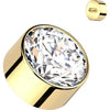 Titanium Top Round Zirconia Internally Threaded