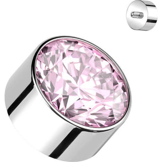 Titanium Top Round Zirconia Internally Threaded