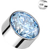 Titanium Top Round Zirconia Internally Threaded