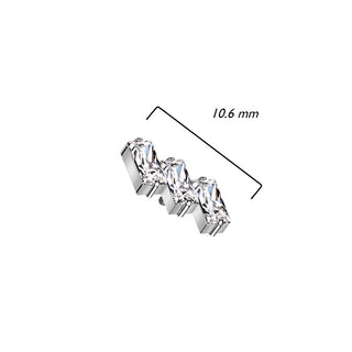 Titanium Top 3 Zirconias Internally Threaded