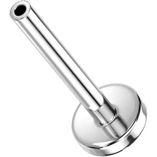 Titanium Base labret base flat back 4mm Push-In