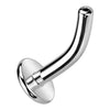 Titanium Base belly button bar convex base Push-In