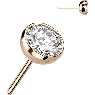 Titanium Top top round zirconia Push-In
