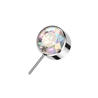 Titanium Top top ball zirconia bezel setting Push-In