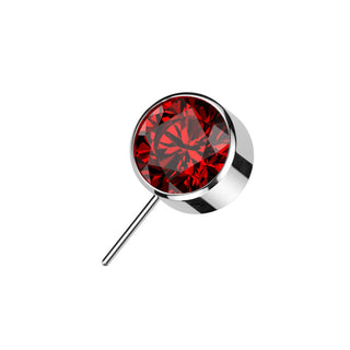 Titanium Top top ball zirconia bezel setting Push-In