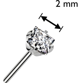 Titanium Top top square zirconia Push-In