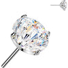Titanium Top top zirconia prong setting Push-In