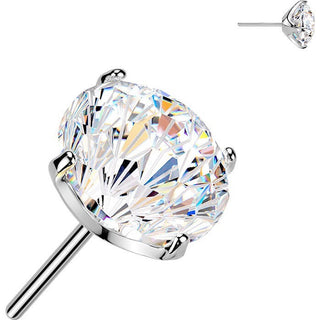 Titanium Top top zirconia prong setting Push-In