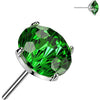 Titanium Top top zirconia prong setting Push-In