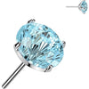 Titanium Top top zirconia prong setting Push-In