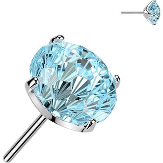 Titanium Top top zirconia prong setting Push-In