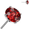 Titanium Top top zirconia prong setting Push-In