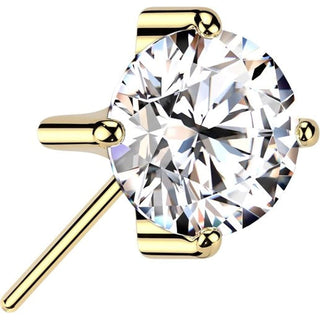 Titanium Top top prong setting zirconia Push-In