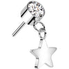Titanium Top Star dangle Zirconia Push-In