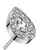 Titanium Top top teardrop zirconia Push-In