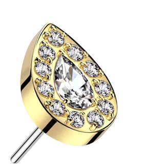 Titanium Top top teardrop zirconia Push-In