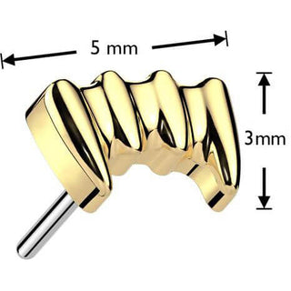Titanium Top top vampire fangs Push-In