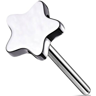 Titanium Top Top Flat Star Push-In