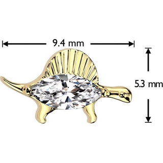 Titanium Top dinosaur zirconia Push-In