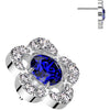 Titanium Top top flower zirconia Push-In