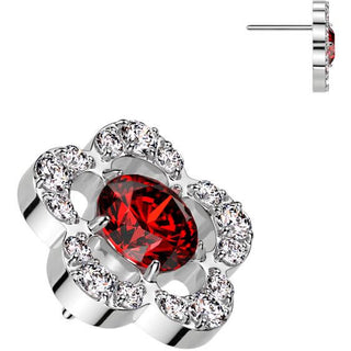 Titanium Top top flower zirconia Push-In