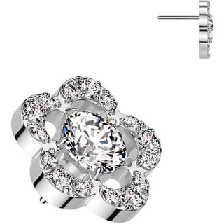 Titanium Top top flower zirconia Push-In