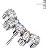 Titanium Top top zirconia round zirconia baguette cut Push-In