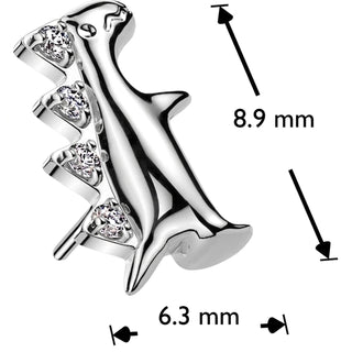 Titanium Top top dinosaur zirconia Push-In