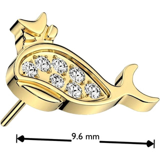Titanium Top top whale zirconia Push-In