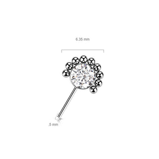 Titanium Top top zirconia or opal with beaded balls Push-In
