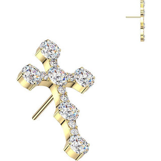 Titanium Top top cross zirconia Push-In