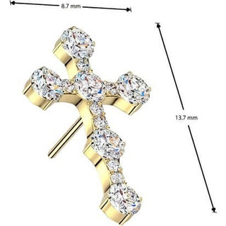 Titanium Top top cross zirconia Push-In