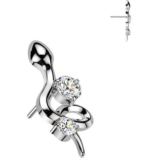 Titanium Top top snake zirconia Push-In