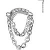 Titanium Top top double chain zirconia Push-In