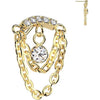 Titanium top double chain zirconia Push-In