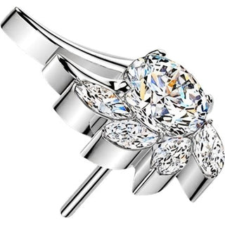 Titanium Top top angel wing zirconia Push-In