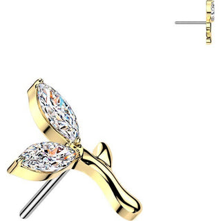 Titanium Top top flower zirconia Push-In