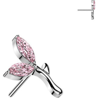 Titanium Top top flower zirconia Push-In