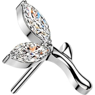 Titanium Top top flower zirconia Push-In
